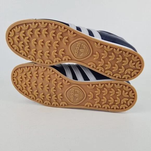 adidas Originals SAMOA Blue Grey Mens Shoes Leather Sneakers - Picture 9 of 11